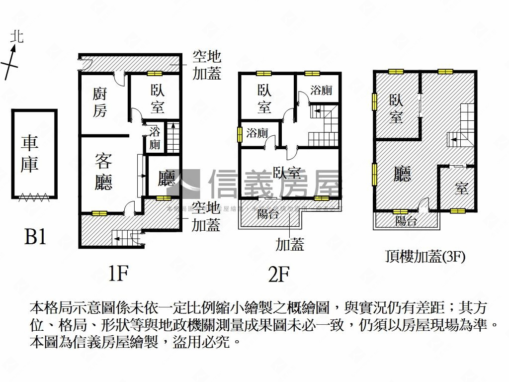 北區★面公園懷舊車墅房屋室內格局與周邊環境