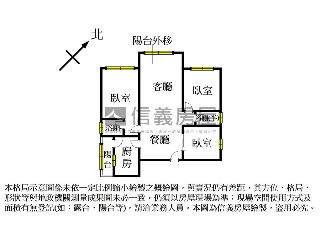 微風向陽四季三房車位房屋室內格局與周邊環境