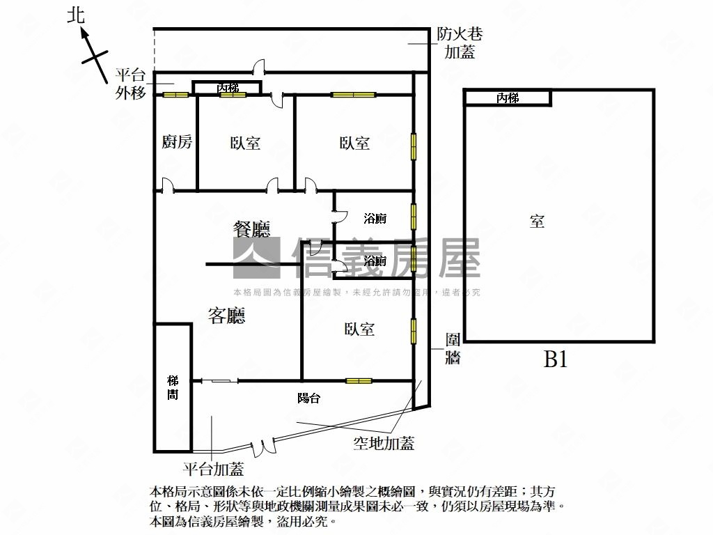 大坪林捷運一樓大空間房屋室內格局與周邊環境