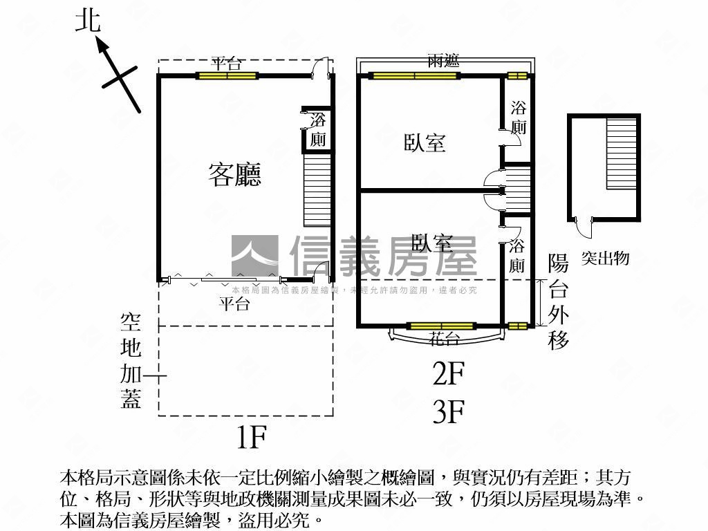 海線鬧中取靜臨路透天房屋室內格局與周邊環境