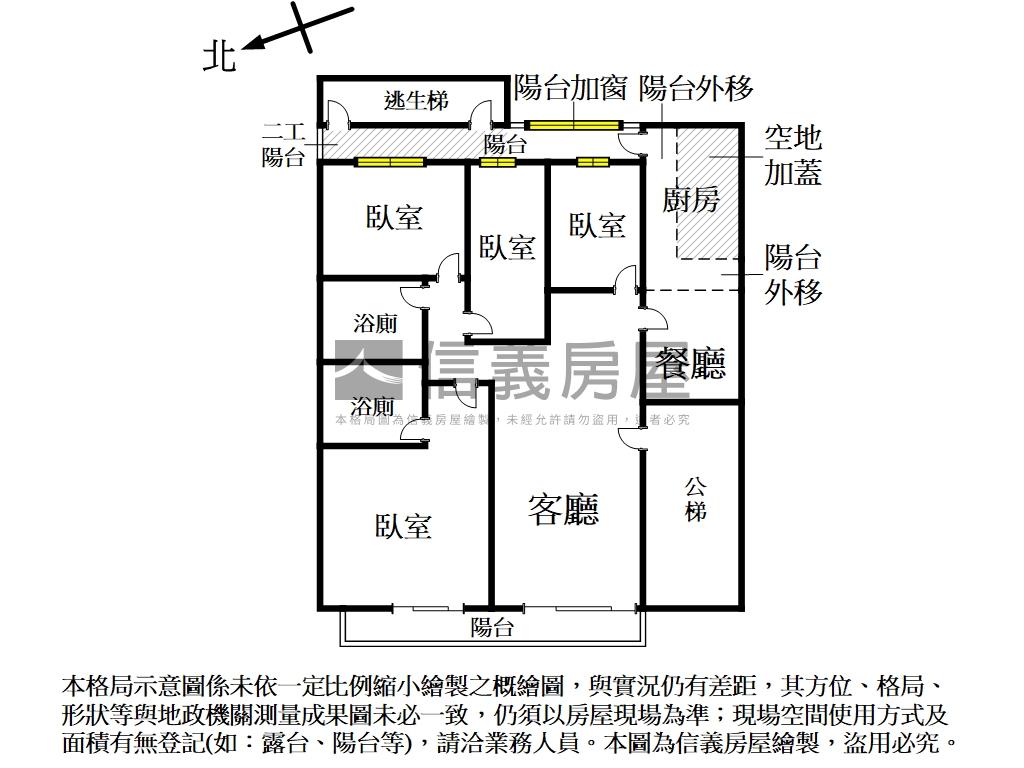 近捷運火車站舒適大空間房屋室內格局與周邊環境