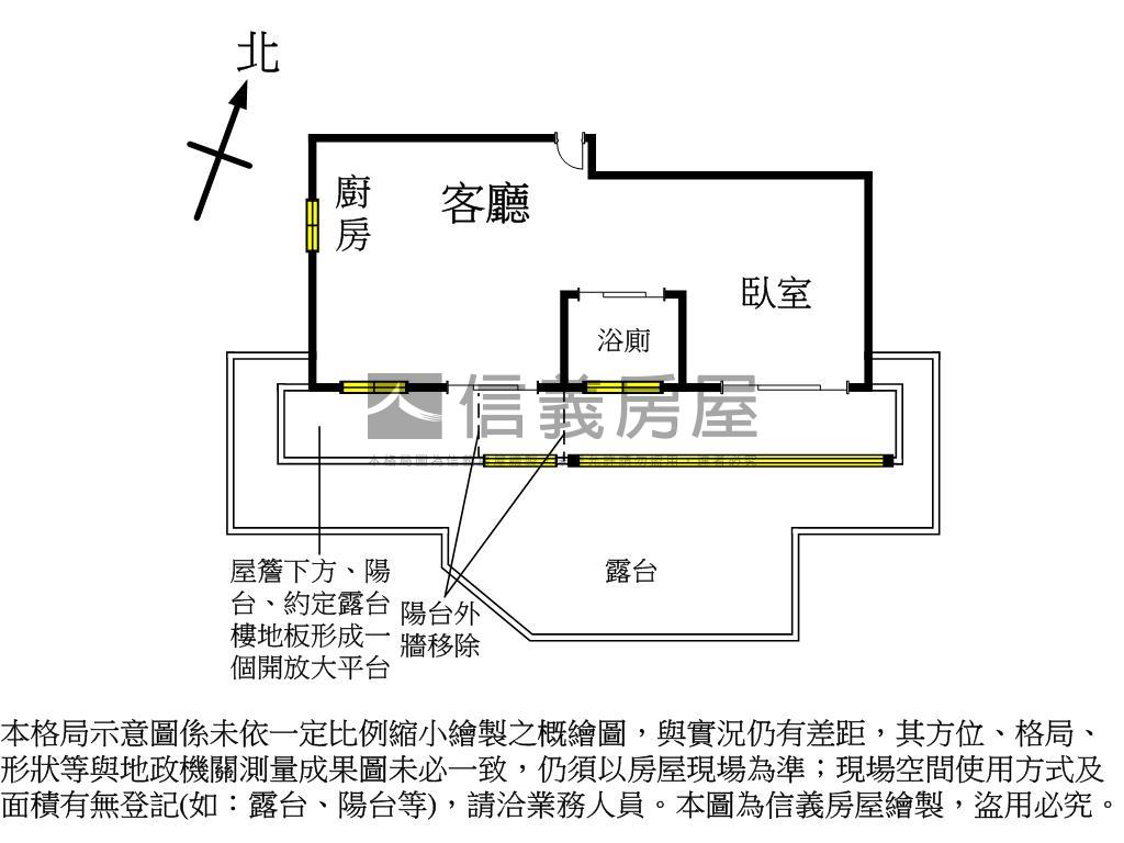 政大爵鼎愜意綠景露臺戶房屋室內格局與周邊環境