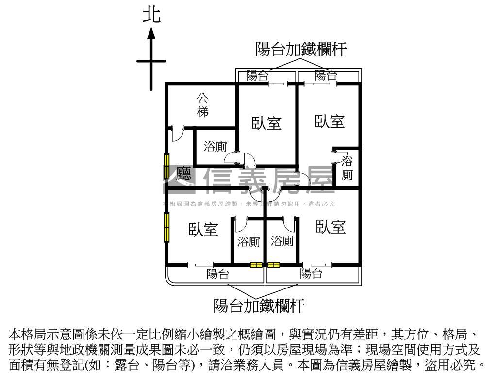 一層一戶三面採光收租４套房屋室內格局與周邊環境
