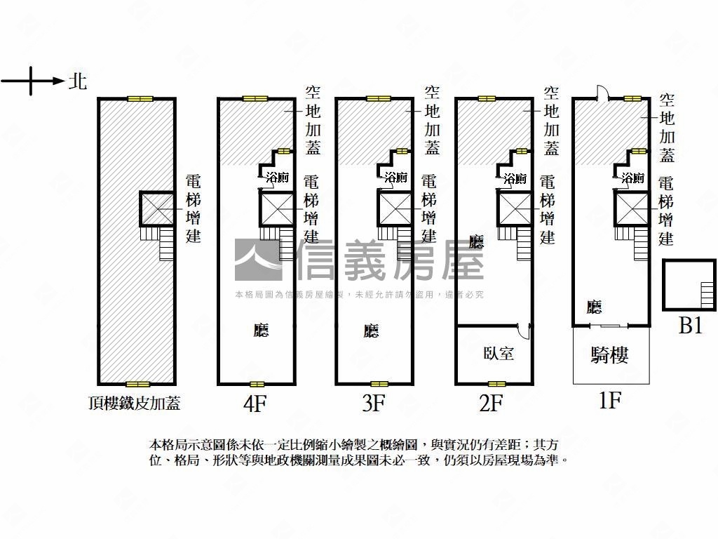 未來黃線澄清正路透天店面房屋室內格局與周邊環境