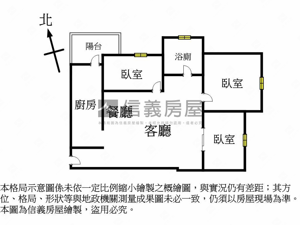 精華商圈約６年屋三房平車房屋室內格局與周邊環境