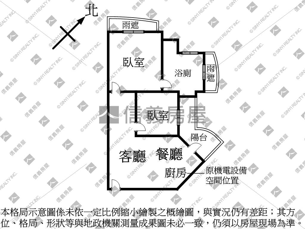 信義美★香榭１０１★頂樓房屋室內格局與周邊環境