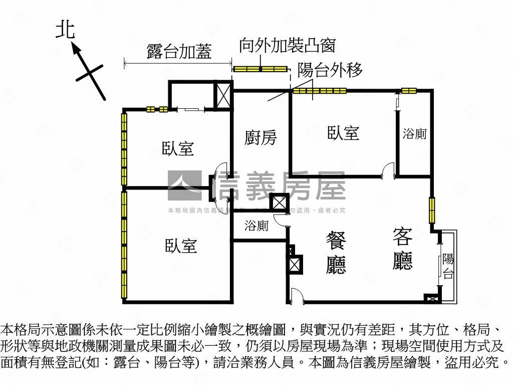 ⭐近捷運電梯３房房屋室內格局與周邊環境