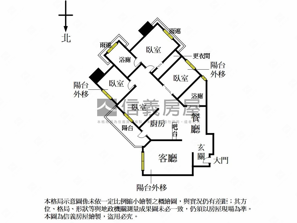 海揚明亮景觀大四房房屋室內格局與周邊環境