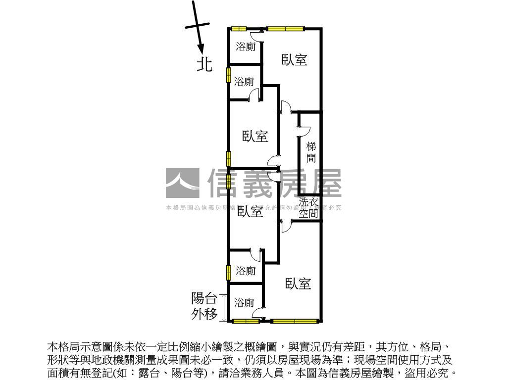 投報佳！稀有條通黃金三樓房屋室內格局與周邊環境