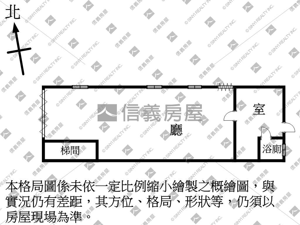 錢龍底家忠孝邊間一樓房屋室內格局與周邊環境