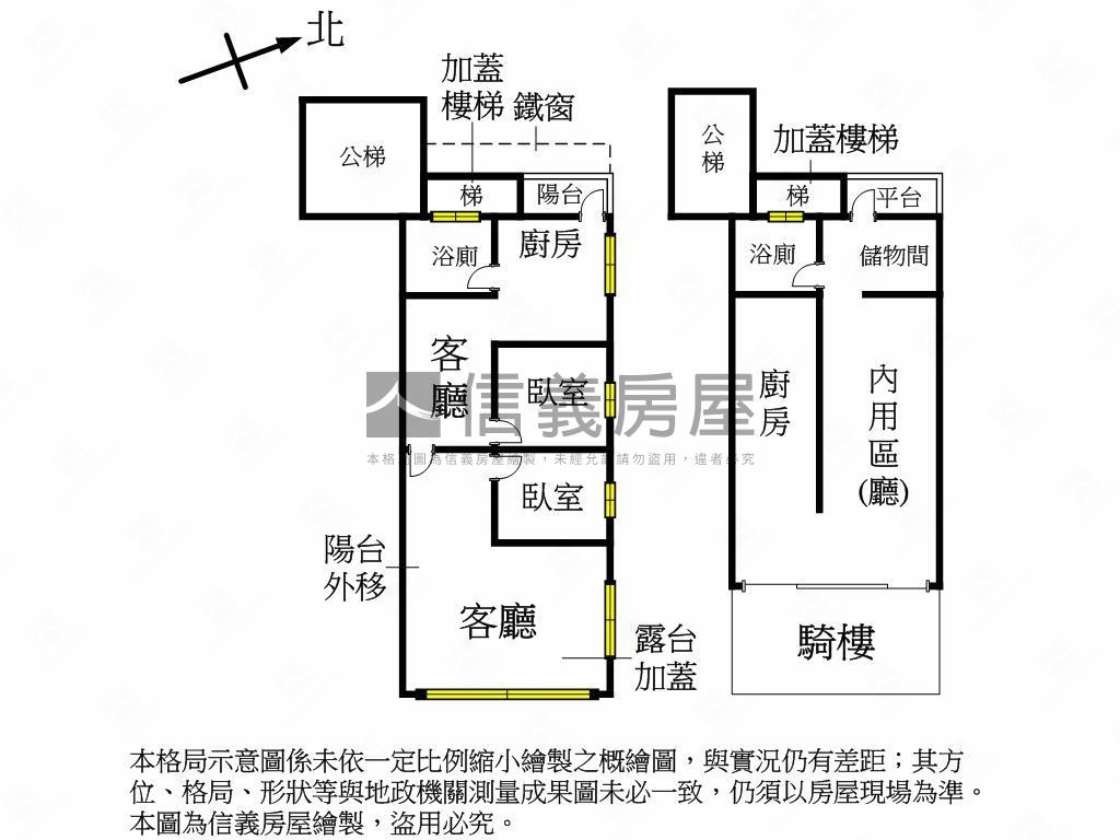 黃金集賢收租店面１＋２樓房屋室內格局與周邊環境
