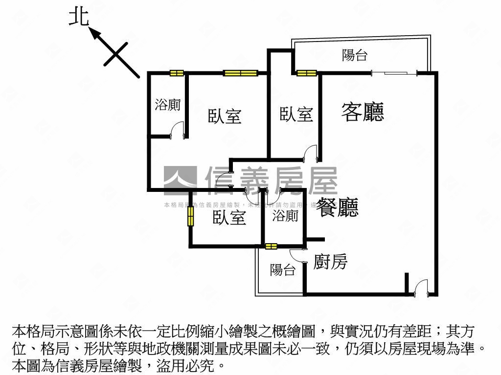 德芳南路美視野３房房屋室內格局與周邊環境