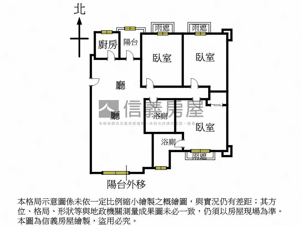 北新路三荷院臻藏三房車位房屋室內格局與周邊環境