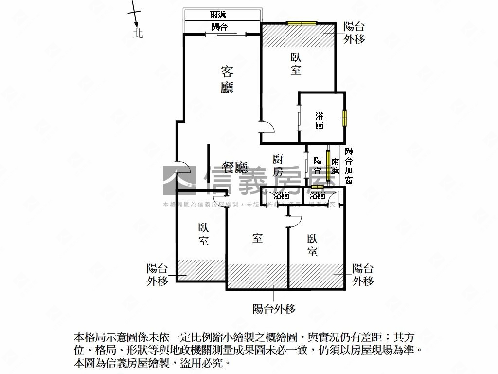 成功四季大三房美居房屋室內格局與周邊環境