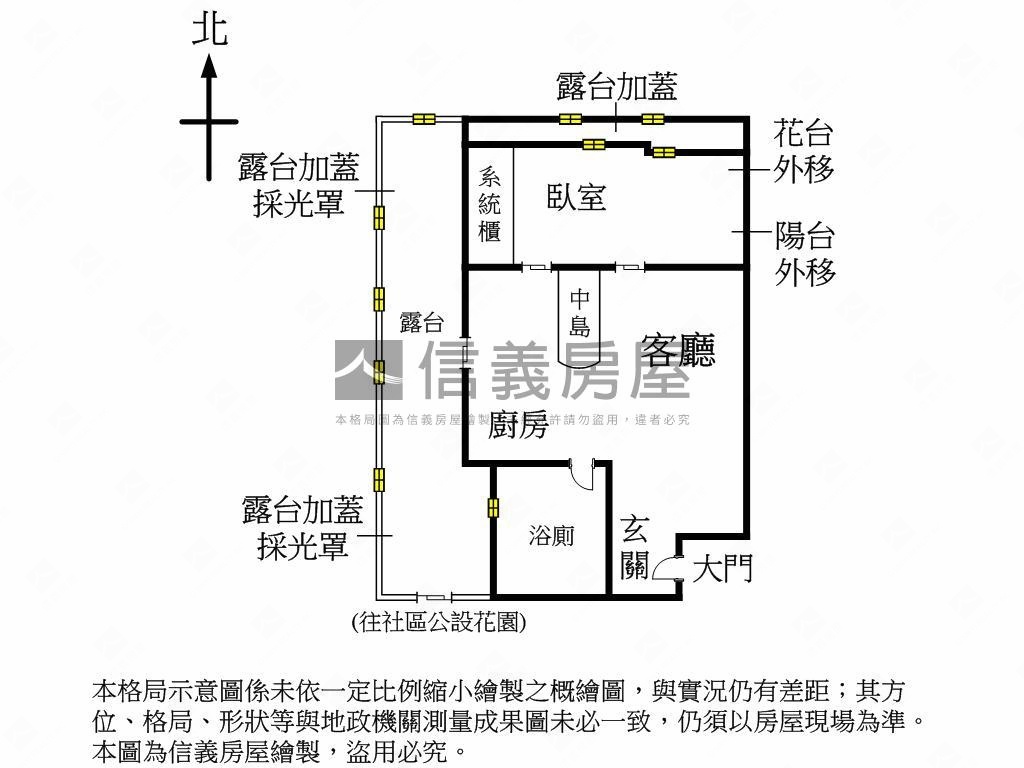 新☆翡翠稀有採光露臺戶房屋室內格局與周邊環境