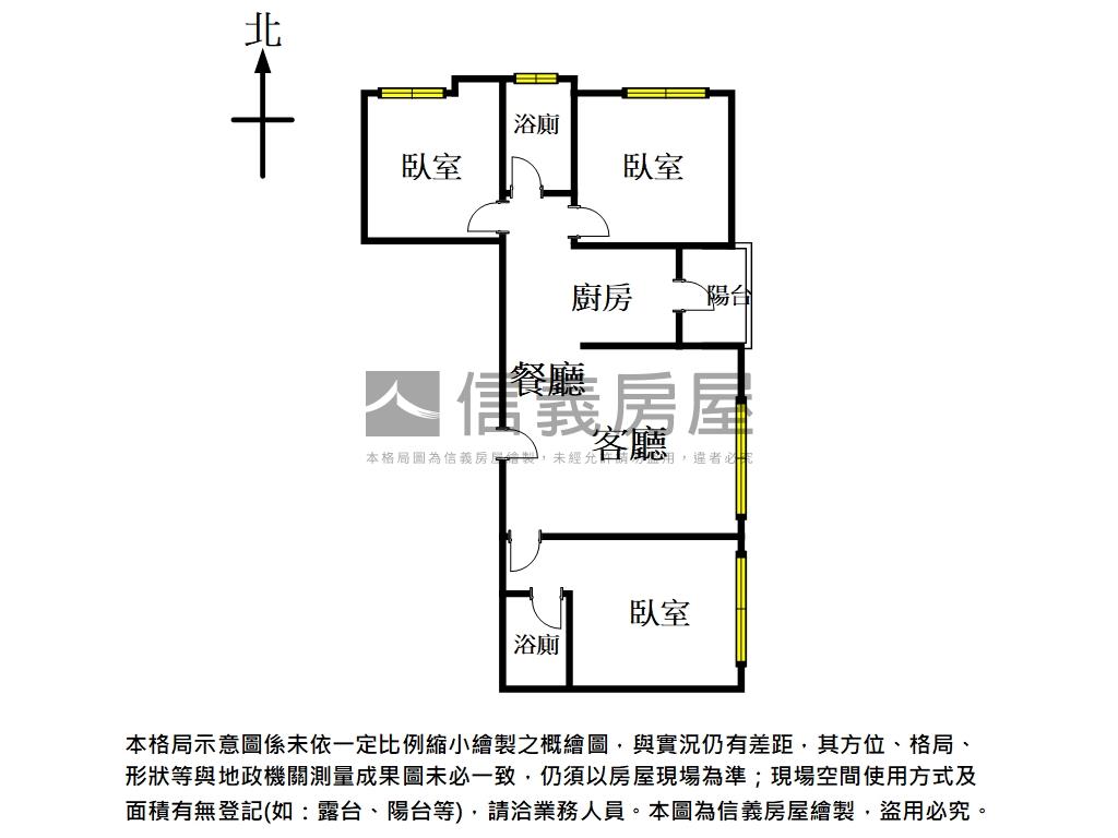 海閱好明亮三房平車房屋室內格局與周邊環境