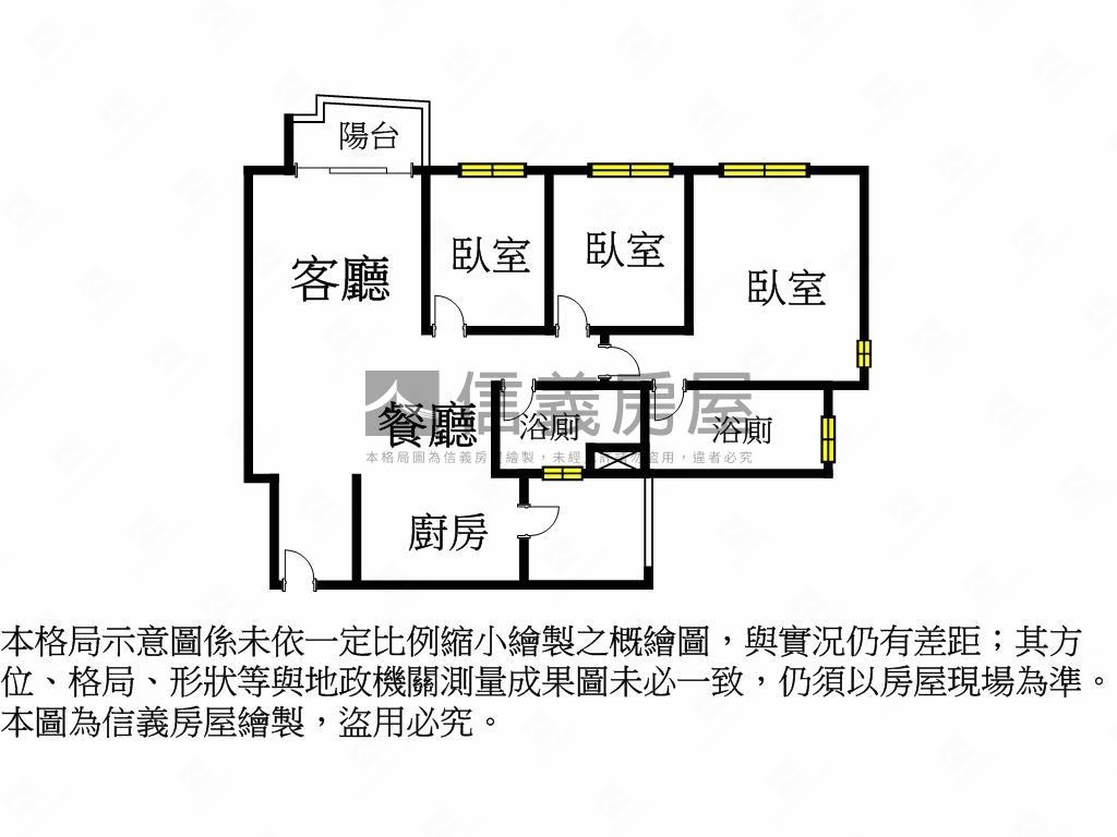 浩瀚寬郁三房Ｂ－６Ｆ房屋室內格局與周邊環境
