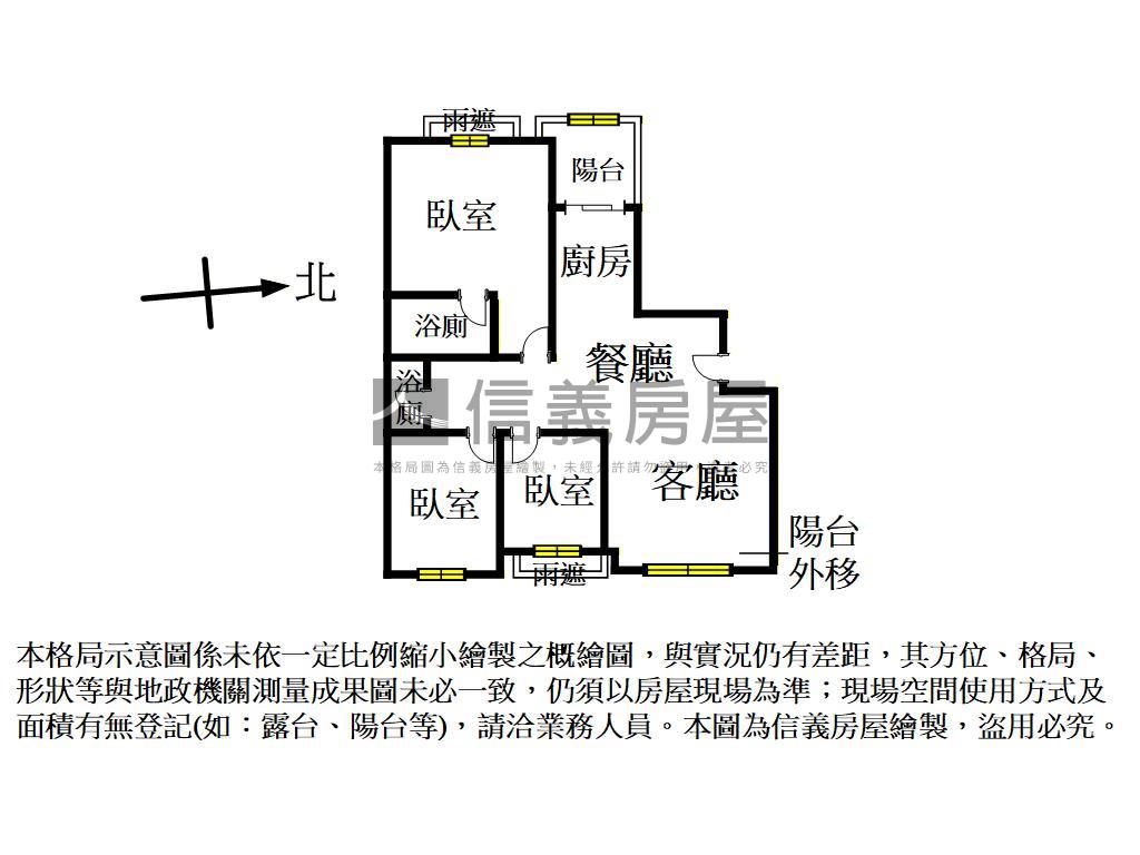 近廣豐幸福有約美三房房屋室內格局與周邊環境