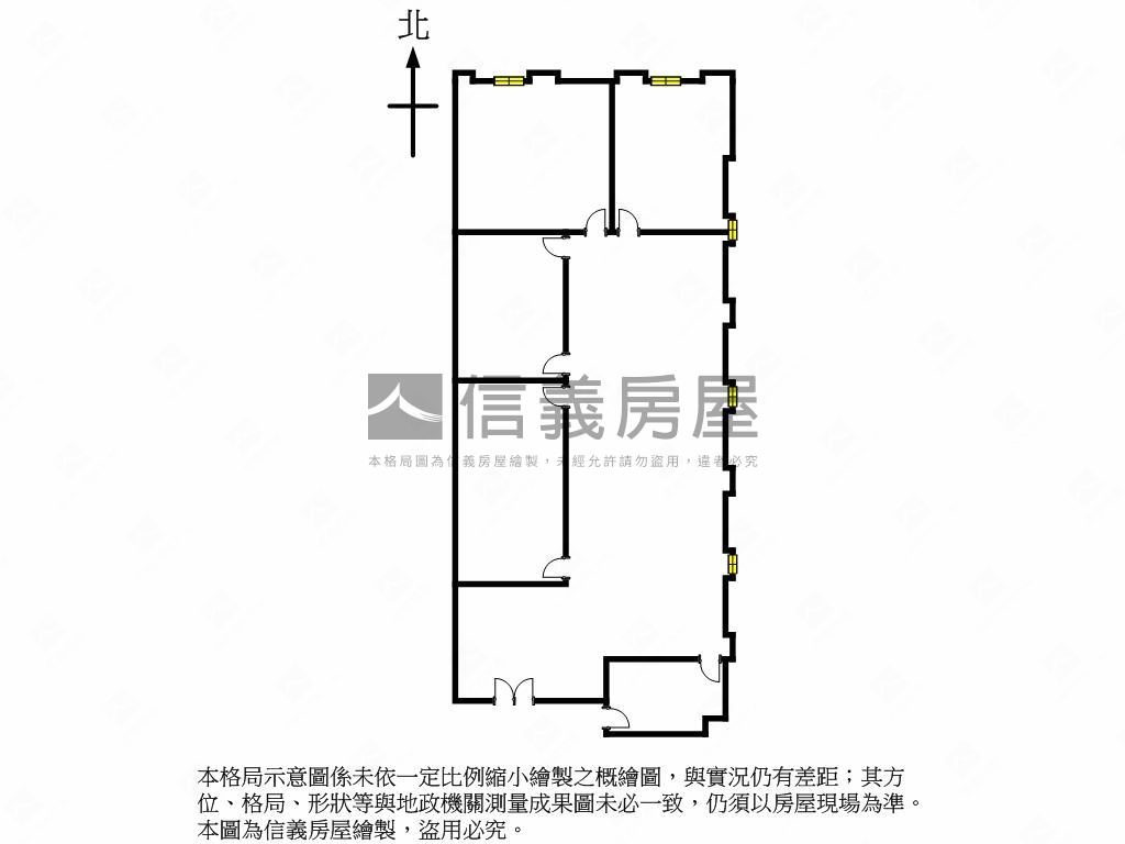 內科邊間辦公房屋室內格局與周邊環境