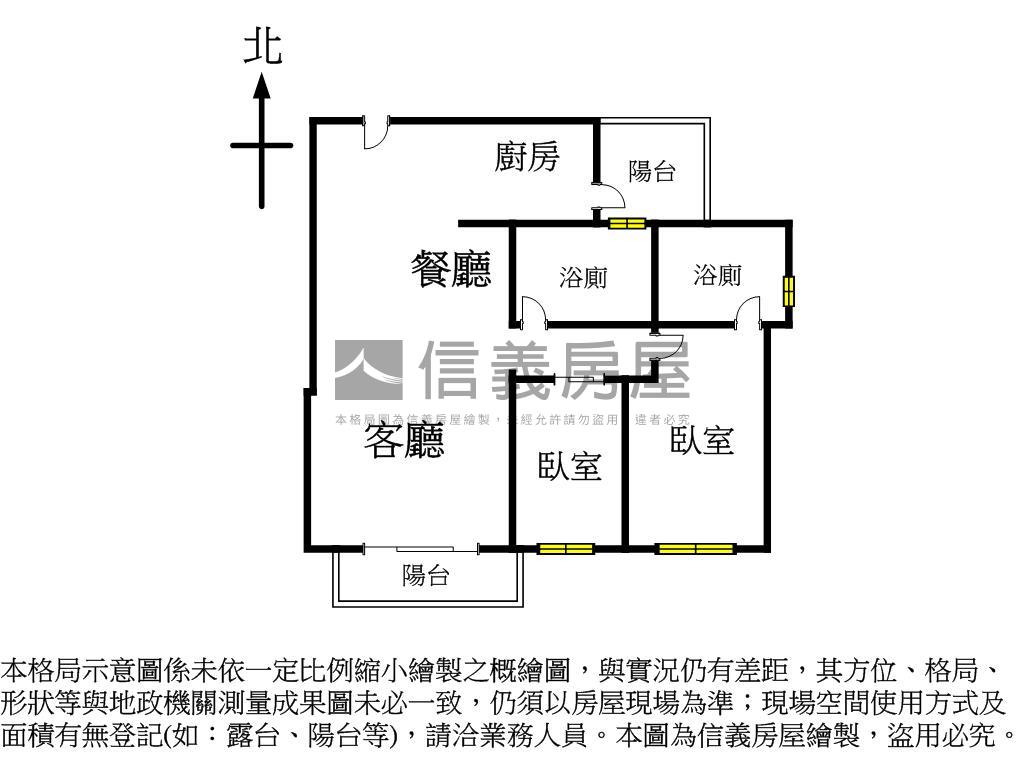聚富暖暖大兩房雙衛浴開窗房屋室內格局與周邊環境