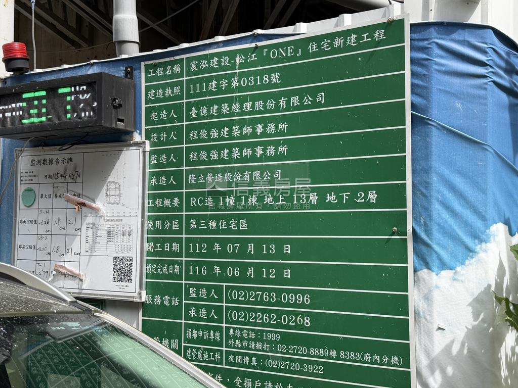 松江ＯＮＥ捷運高樓景觀宅房屋室內格局與周邊環境