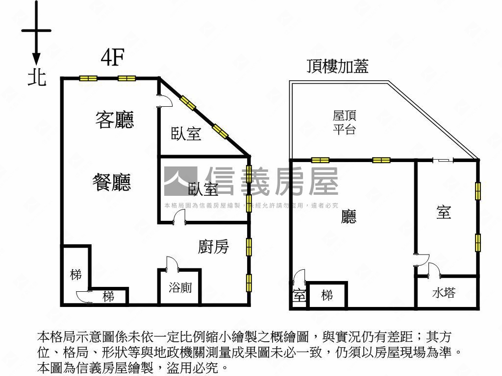 【民生西】迪化商圈頂加房屋室內格局與周邊環境