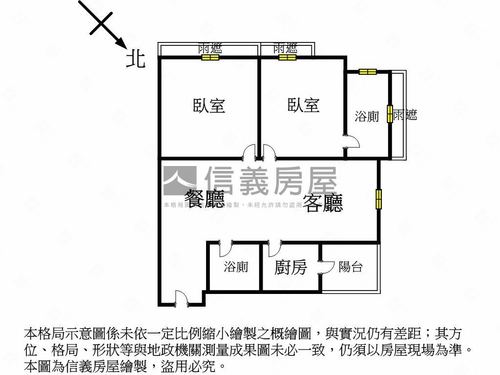 七期生活圈‧兩房平面車位房屋室內格局與周邊環境