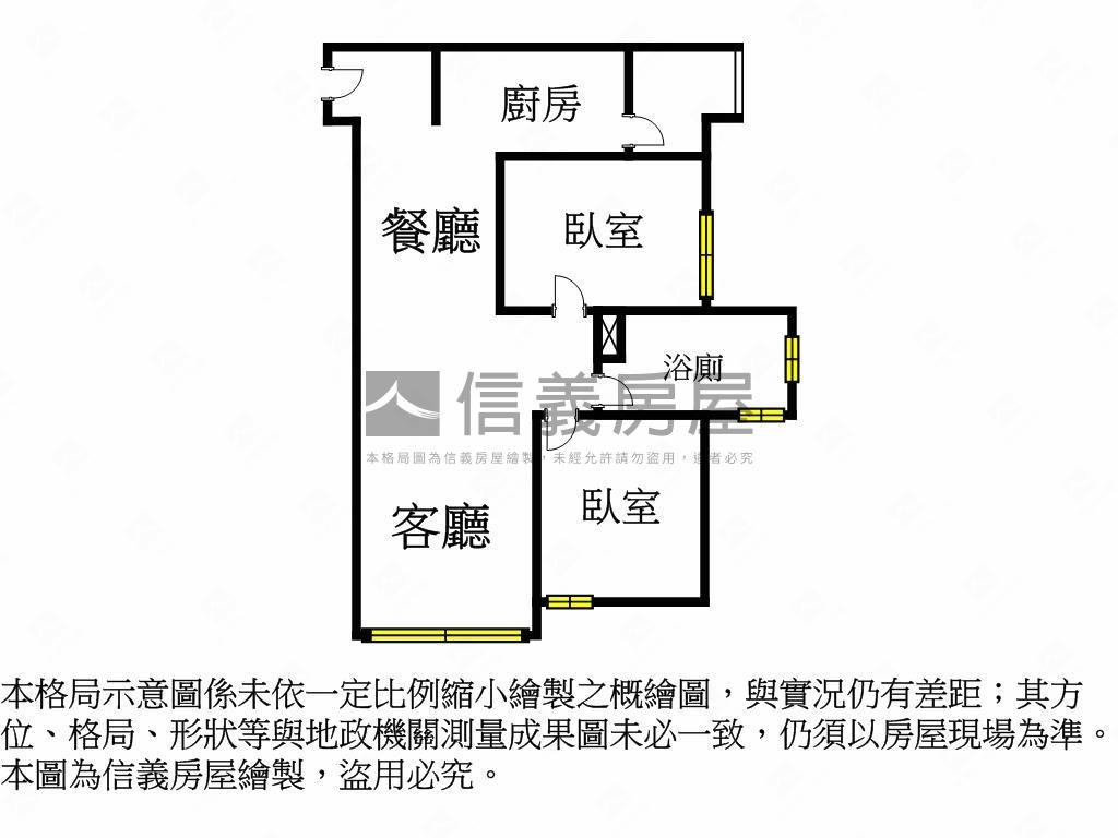 中央公園邊間２房平車房屋室內格局與周邊環境