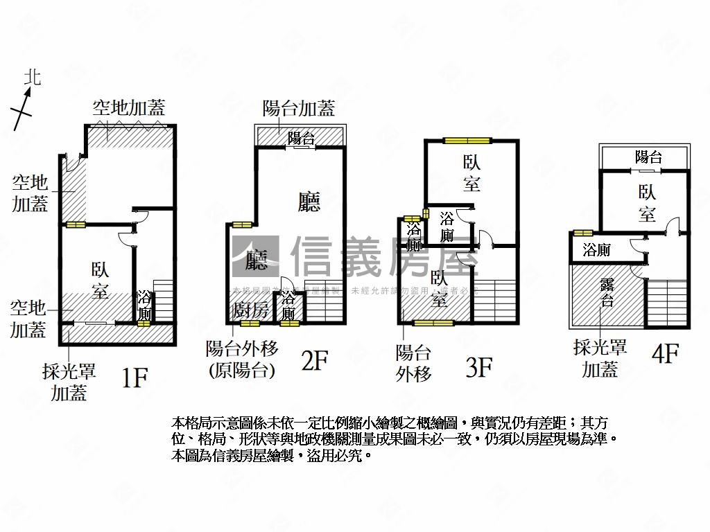 寶隆建設約７年美妝透天房屋室內格局與周邊環境