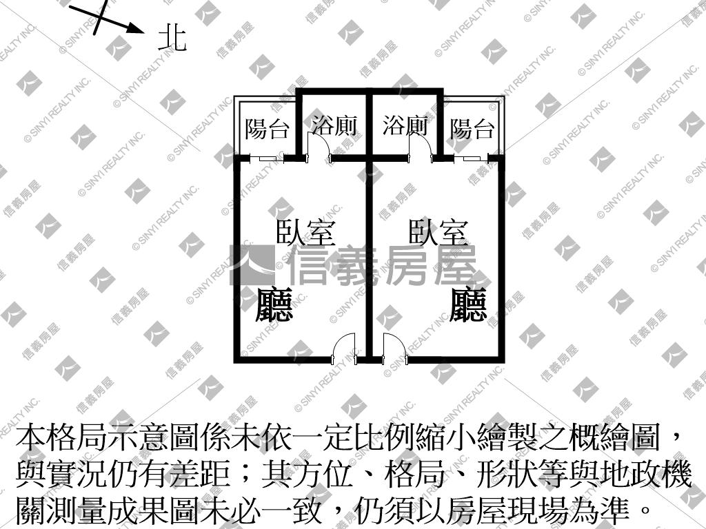 春池雙套房房屋室內格局與周邊環境