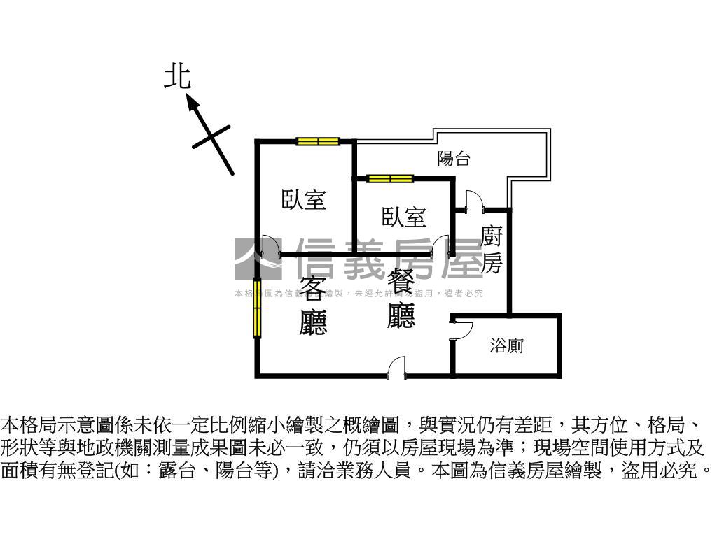 【鄉林凱撒】２房有車位房屋室內格局與周邊環境