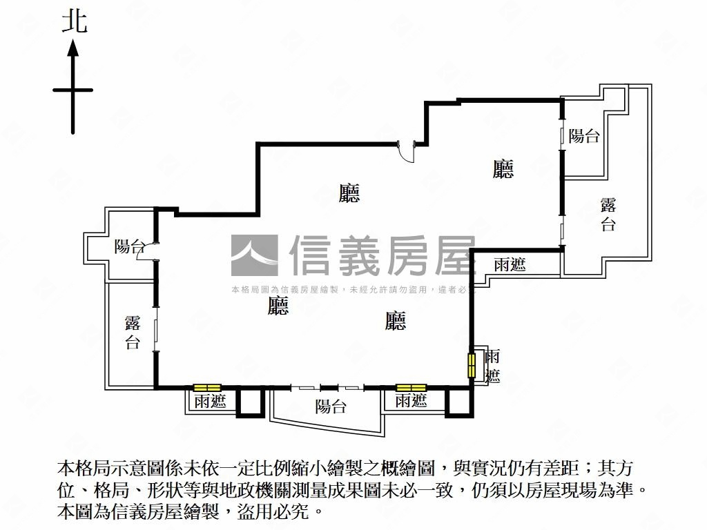華山川稀有高樓珍藏露臺戶房屋室內格局與周邊環境