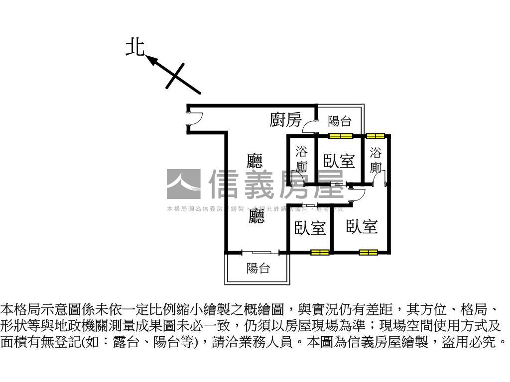 和境心見三房美屋房屋室內格局與周邊環境