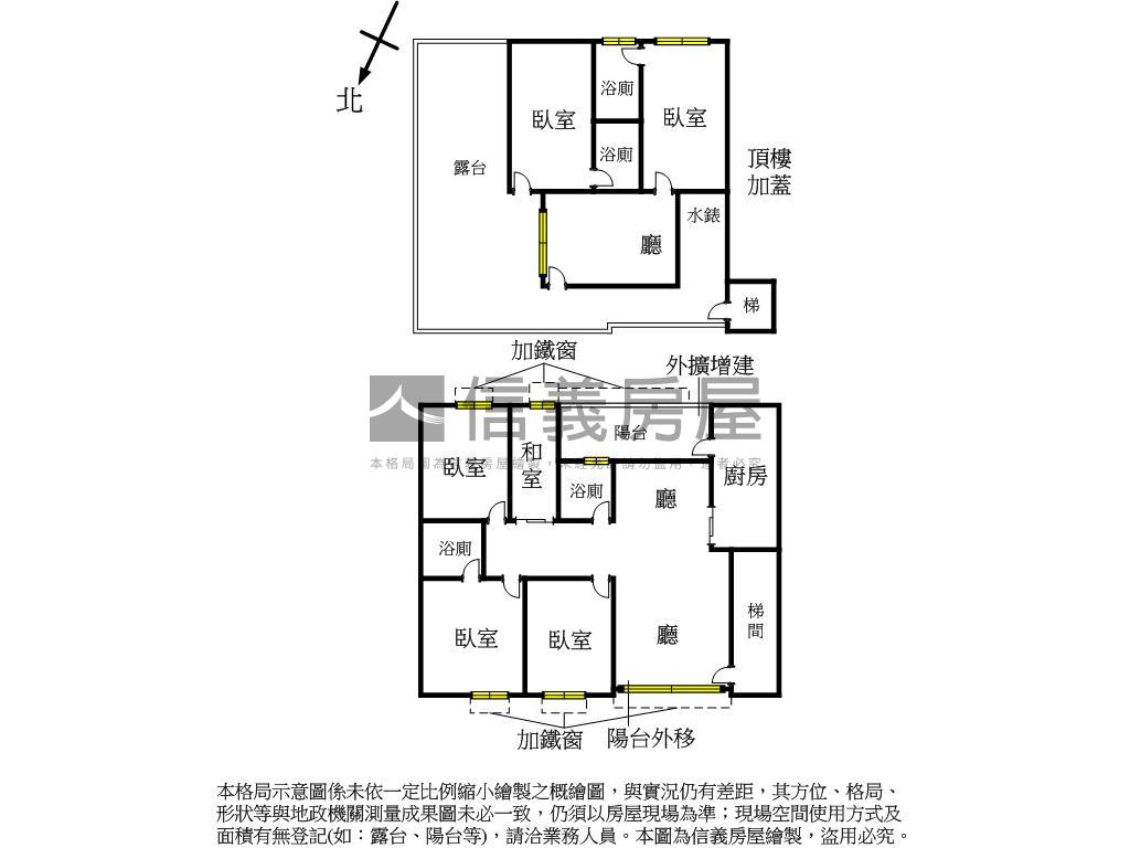 民族路頂樓美景大空間房屋室內格局與周邊環境