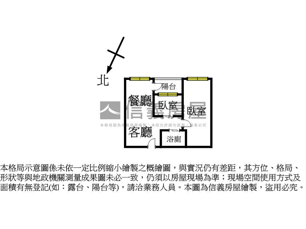 鳳茗雙鐵雙軌之星２房房屋室內格局與周邊環境