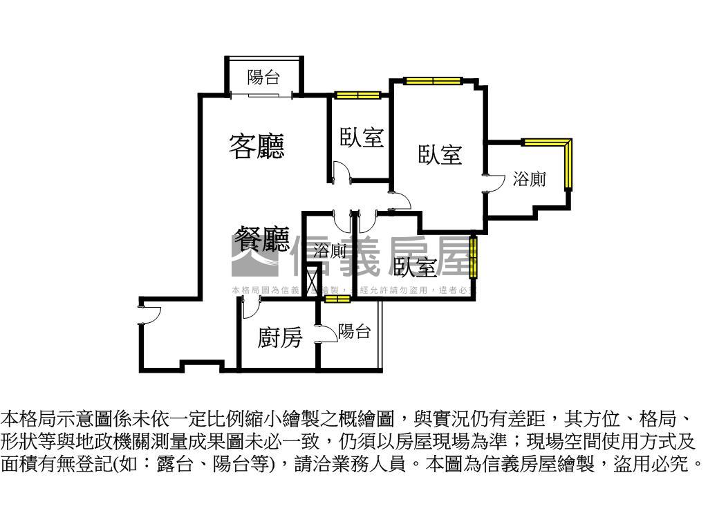 台灣隱賦３房平車誠售房屋室內格局與周邊環境