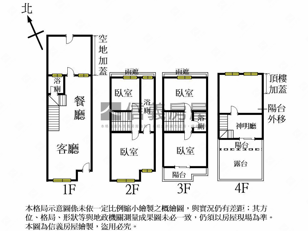 童綜合旁，臨１２米路透天房屋室內格局與周邊環境
