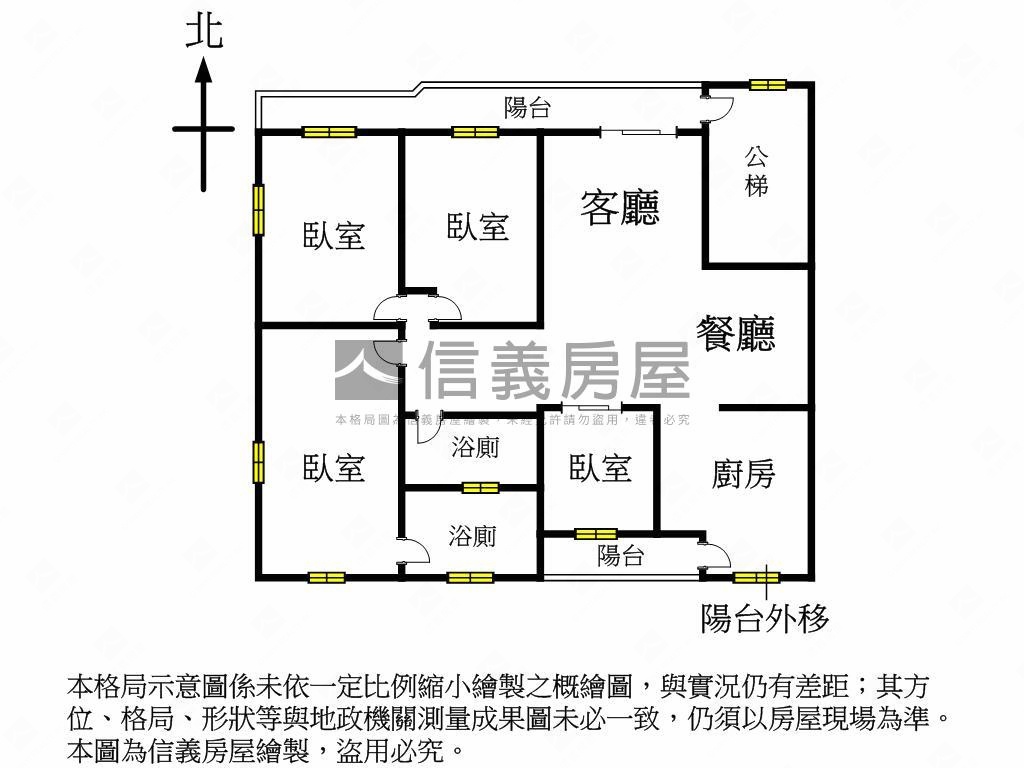 富貴綠景●獨層戶４房美寓房屋室內格局與周邊環境