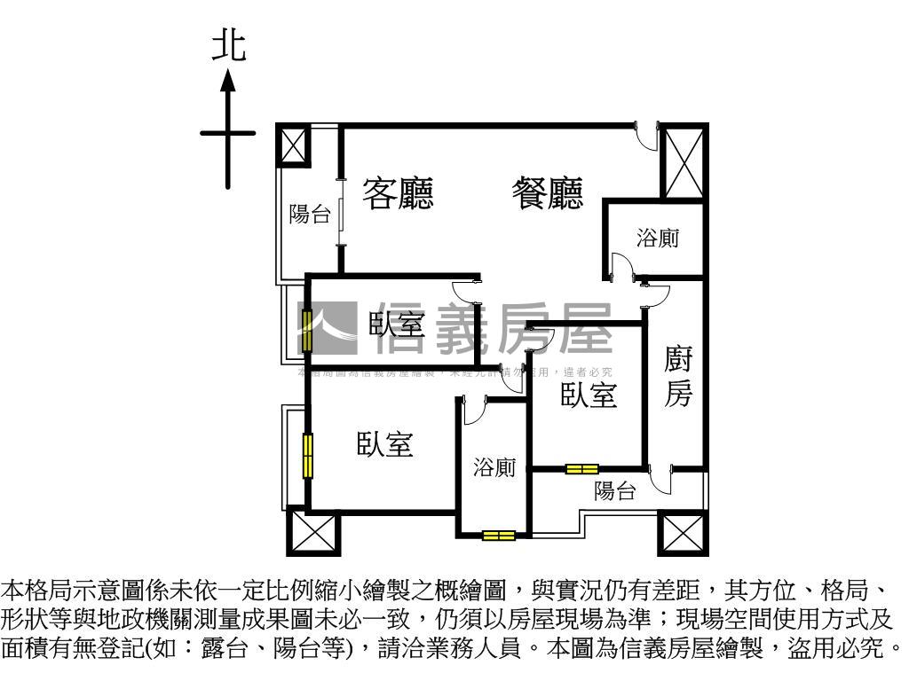 【璽園】稀有經典三房房屋室內格局與周邊環境
