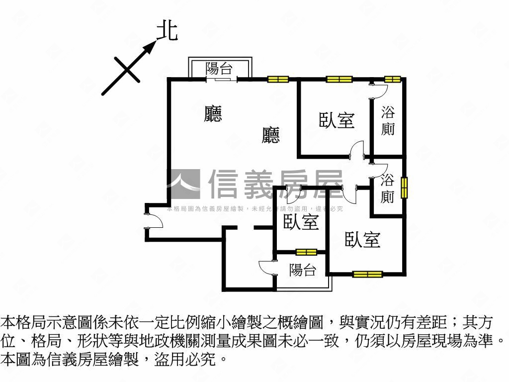 樂捷市三房平面車位房屋室內格局與周邊環境