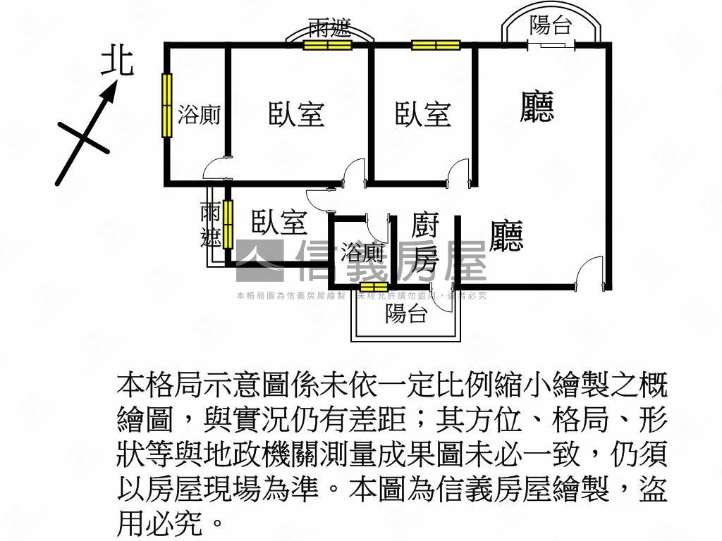 景觀美屋宜誠璽悅三房車位房屋室內格局與周邊環境