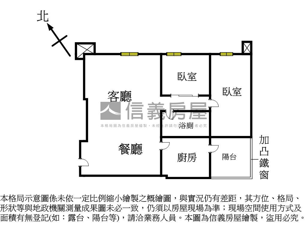 信義樂章溫馨兩房房屋室內格局與周邊環境