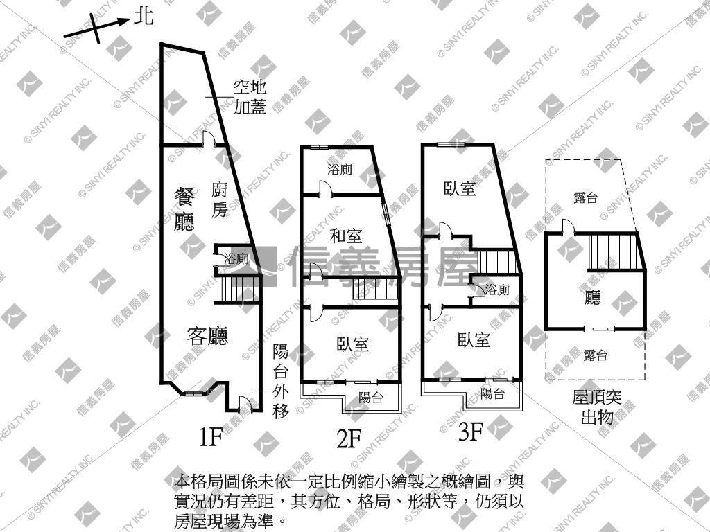 專任近七期市政路邊間別墅房屋室內格局與周邊環境