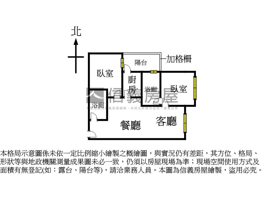 大通大美１７Ｆ兩房平車房屋室內格局與周邊環境