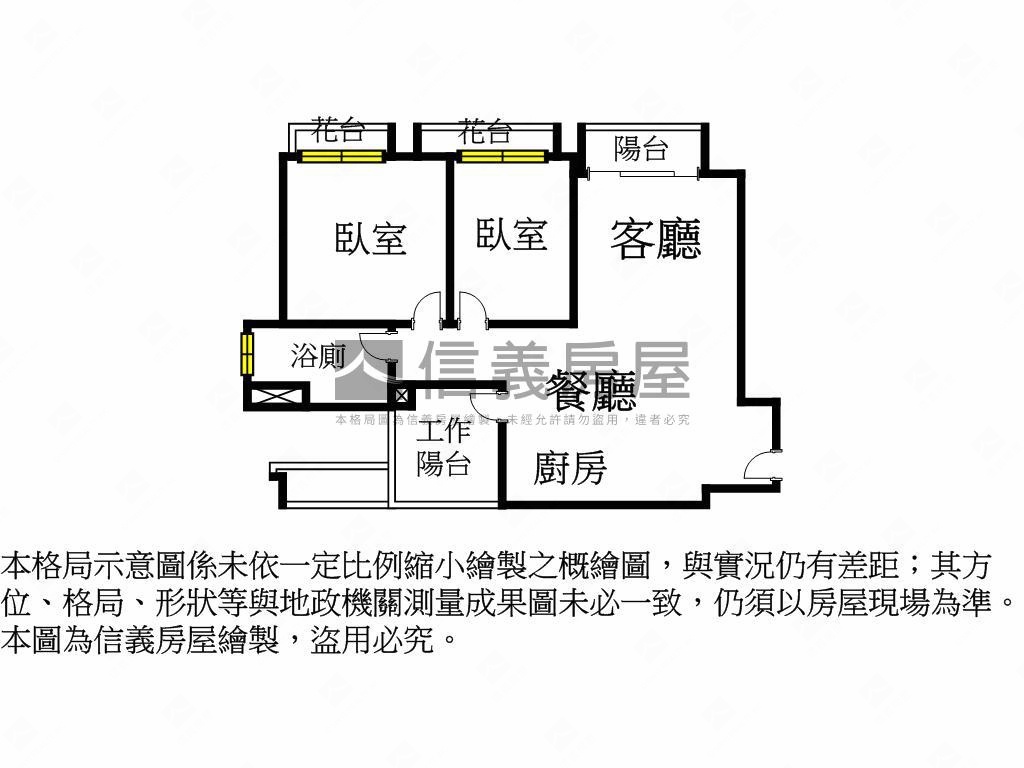 鴻邑雲山硯Ｂ棟兩房平車房屋室內格局與周邊環境