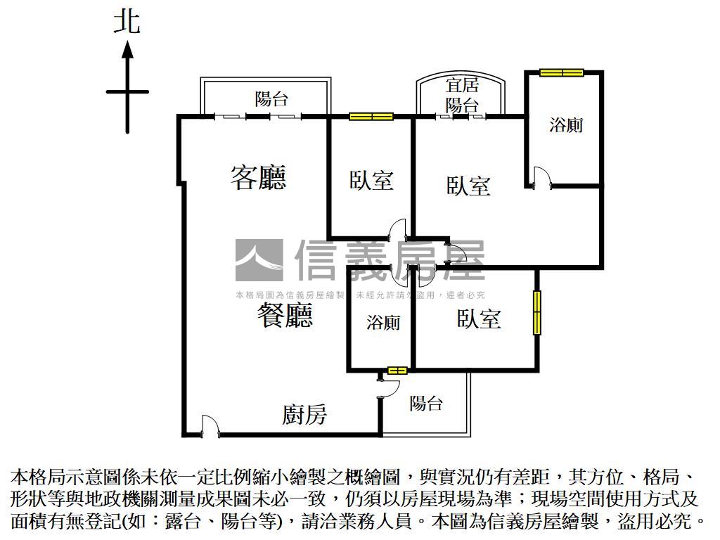 賠售亞昕一緻３房平車房屋室內格局與周邊環境