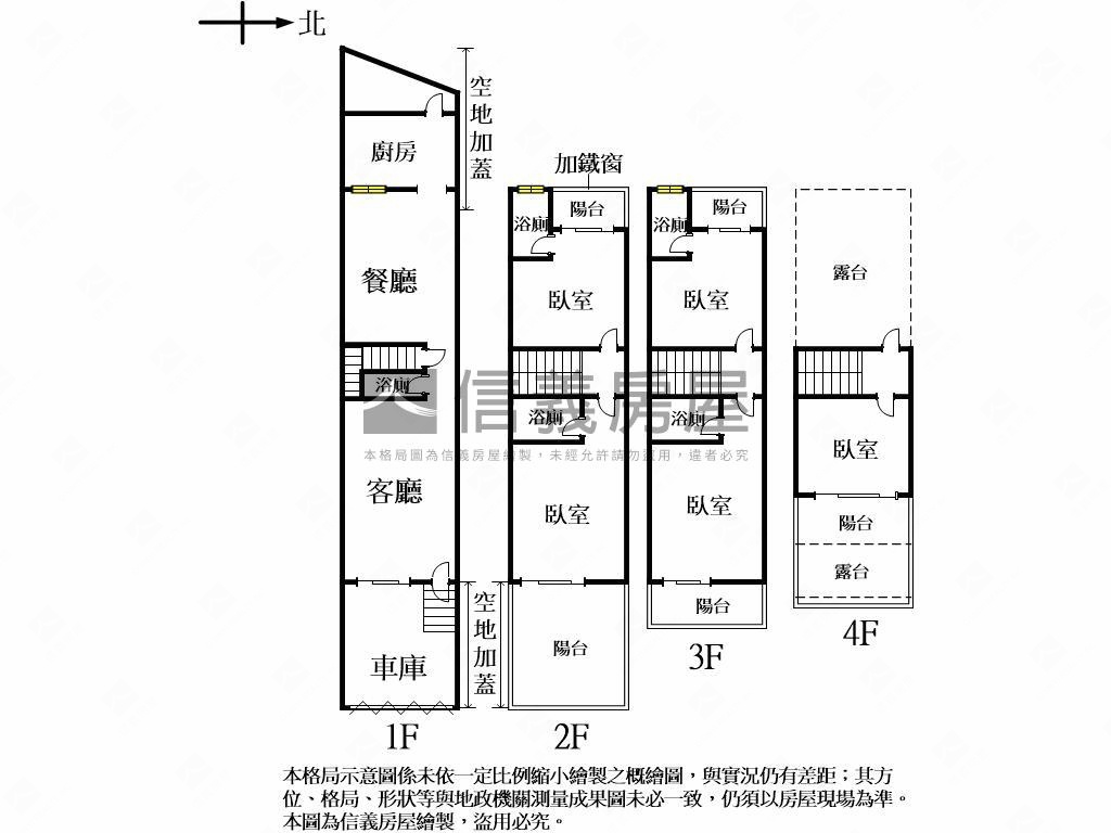 豐原大地坪四套房透天房屋室內格局與周邊環境