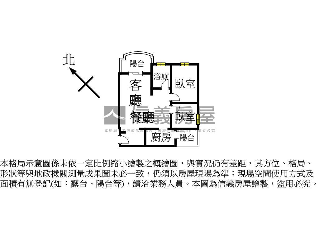 鼎藏文星優質兩房房屋室內格局與周邊環境