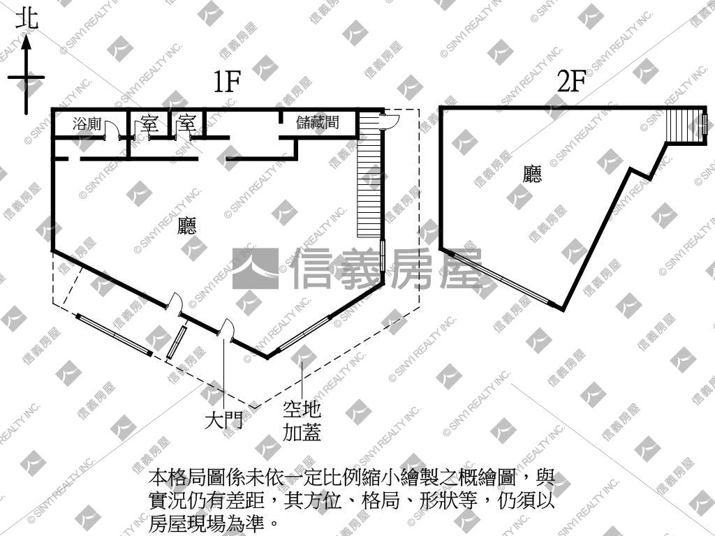 震後鋼骨美術館園道角間店房屋室內格局與周邊環境