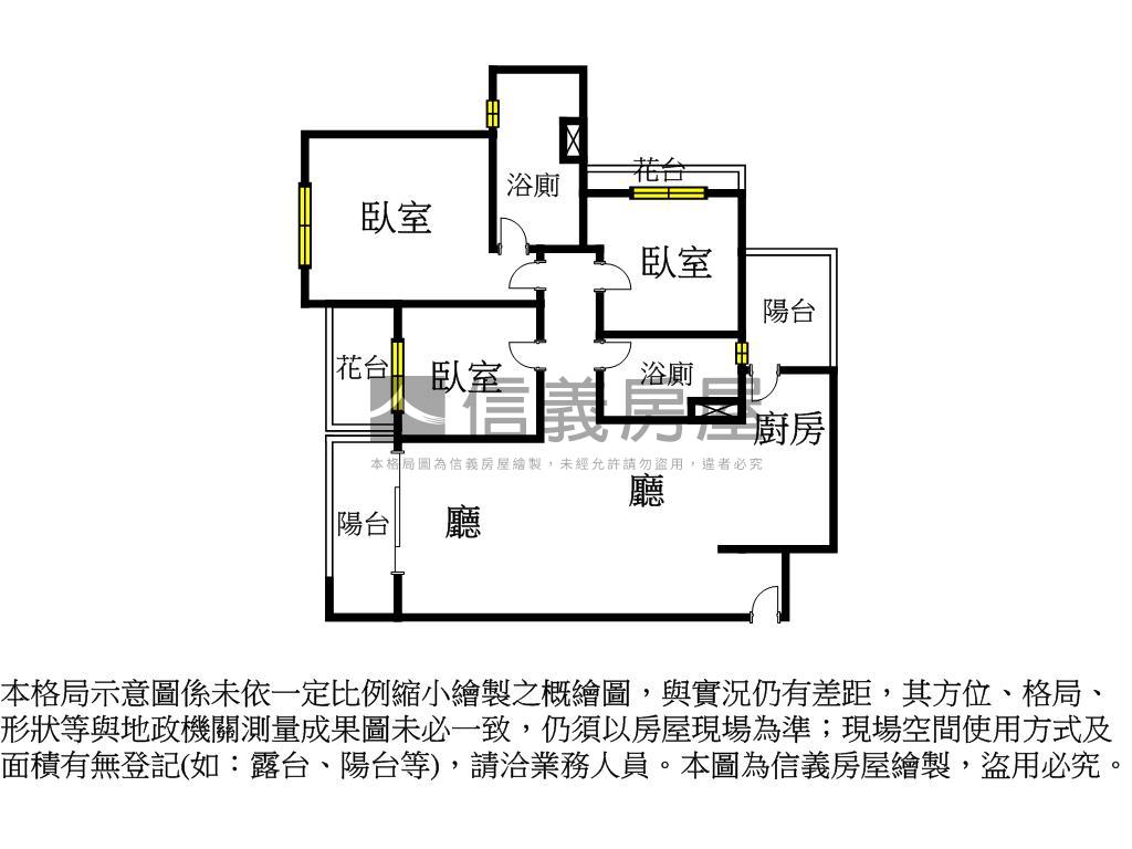 林鼎樸御幸運三房平車房屋室內格局與周邊環境
